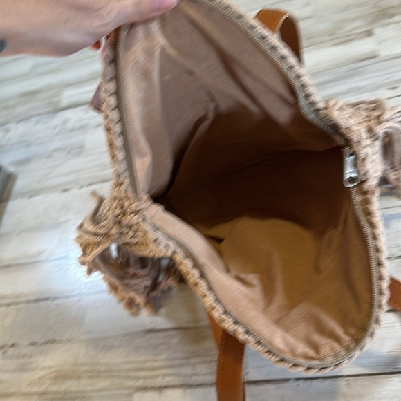 Anthropology Summer Crochet Bag with Zipper - Picture 3 of 6